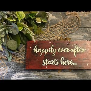 Home Decor “Happily Ever After” Sign